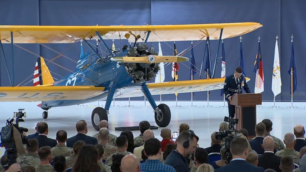 3 Tuskegee Airmen honored in PT-17 Stearman aircraft exchange ceremony