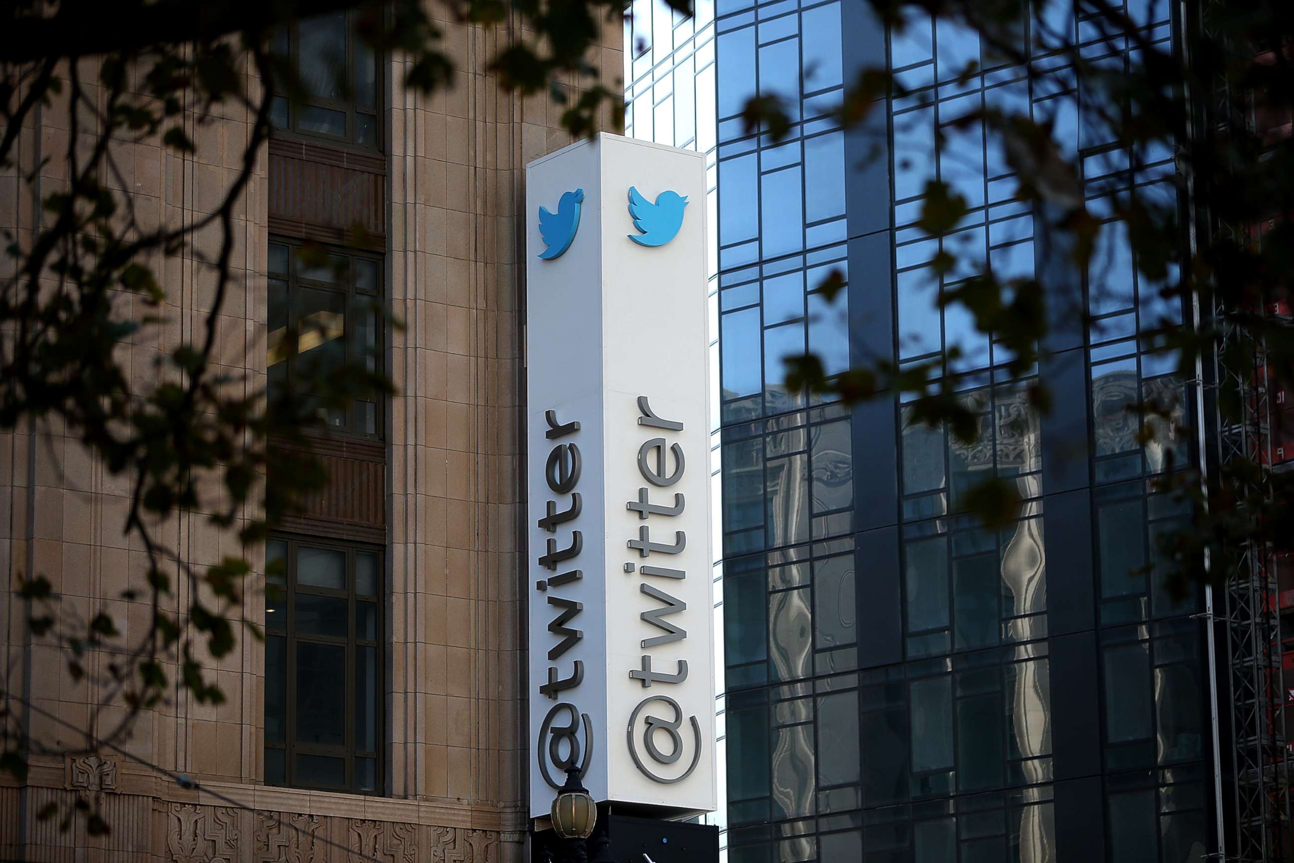 PHOTO: A sign is posted outside of Twitter headquarters on Oct. 25, 2013, in San Francisco.