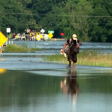 Several rivers in the Houston area are at major flood stage.