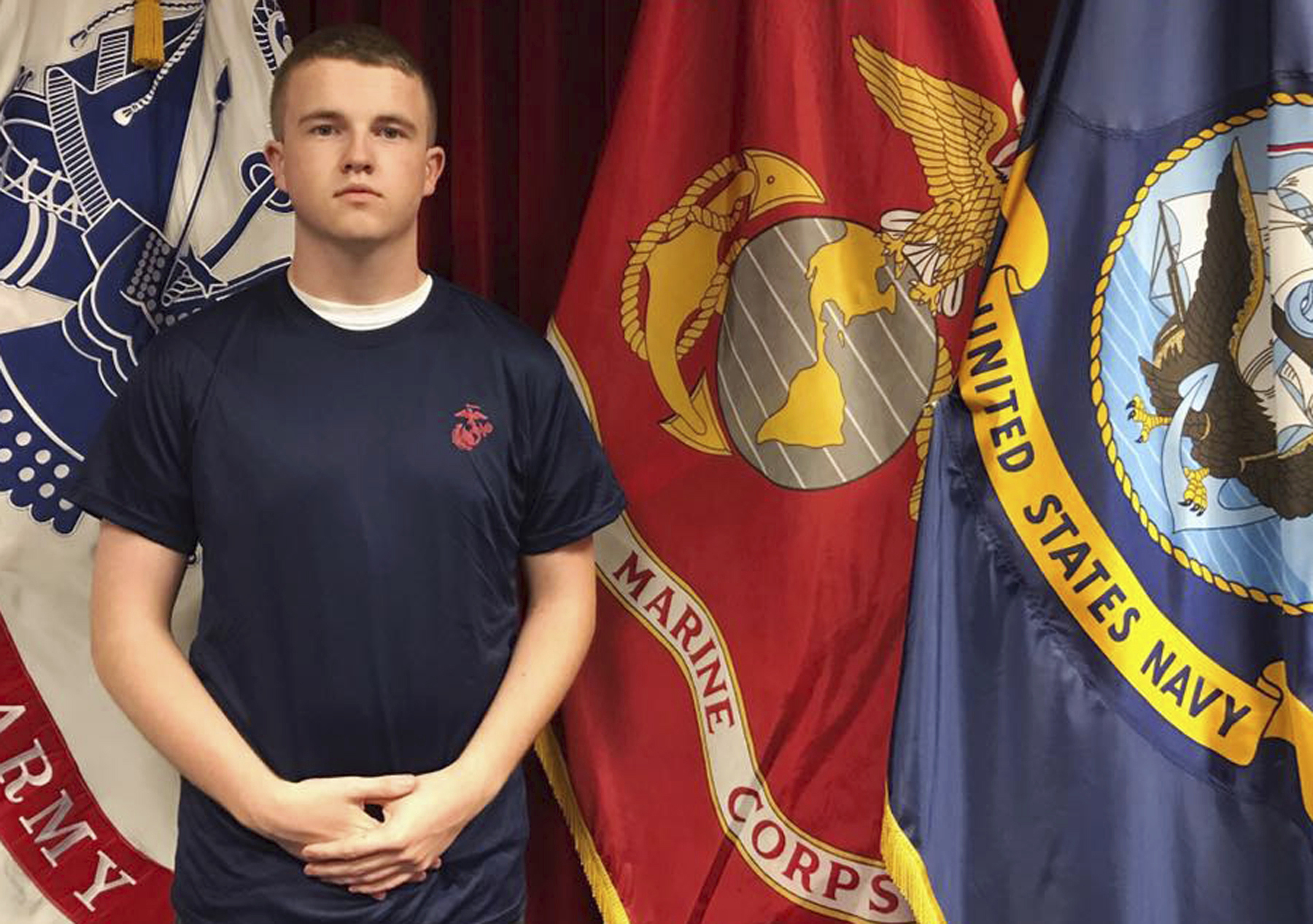PHOTO: Tyler Jarrell, 18, poses for a photo, in this undated photo provided by the U.S. Marine Corps.