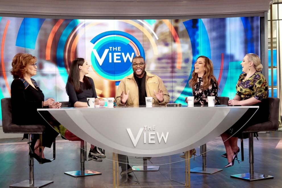 PHOTO: Tyler Perry explains why he created his "Madea" movies with "The View," Feb. 28, 2019.