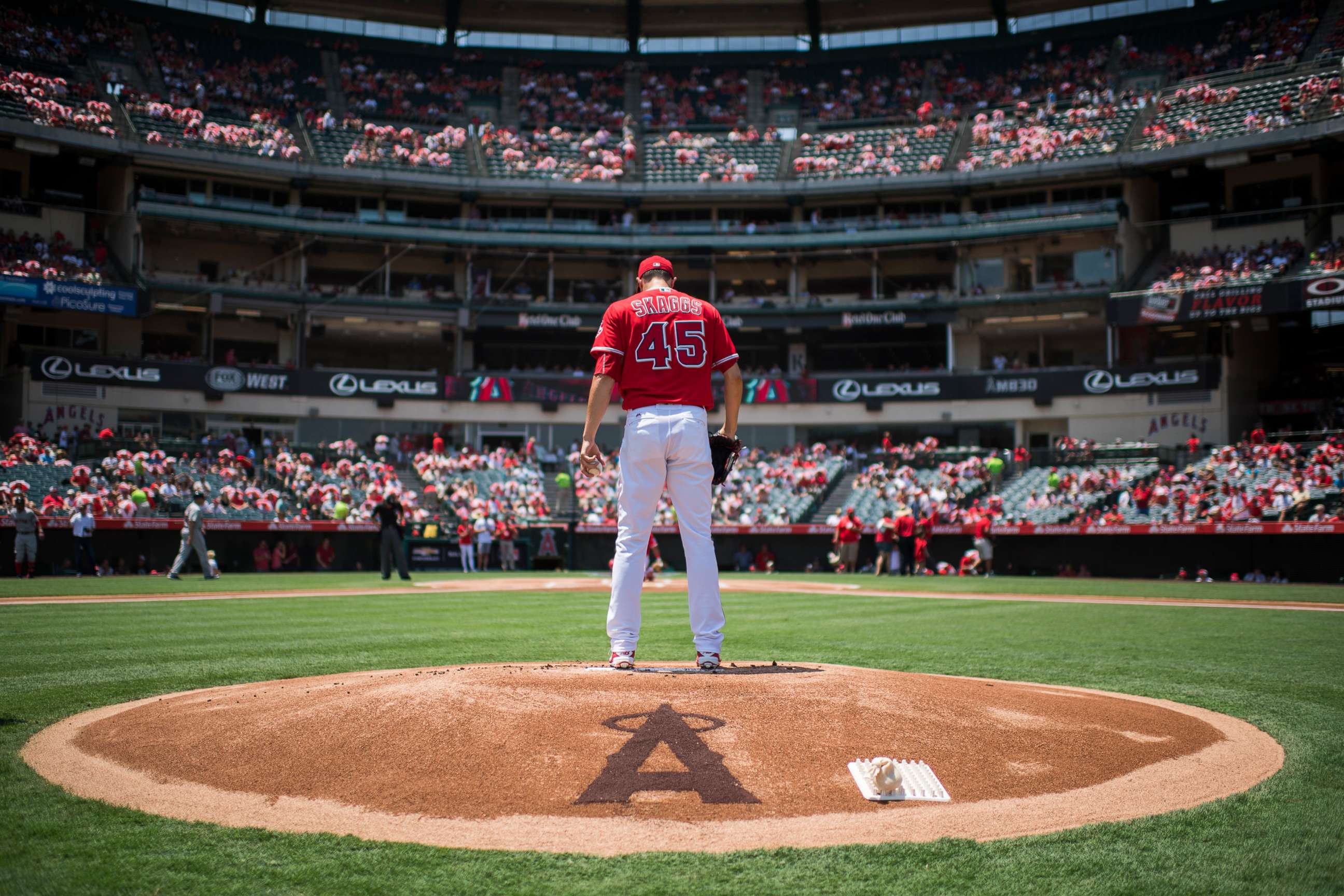 He's here with us' -- How the Angels honored Tyler Skaggs with an