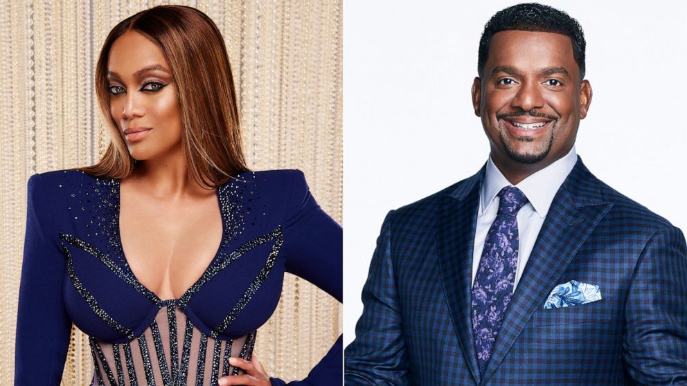 PHOTO: ABC's "Dancing with the Stars" host Tyra Banks. | ABCs "Americas Funniest Videos" host Alfonso Ribeiro.