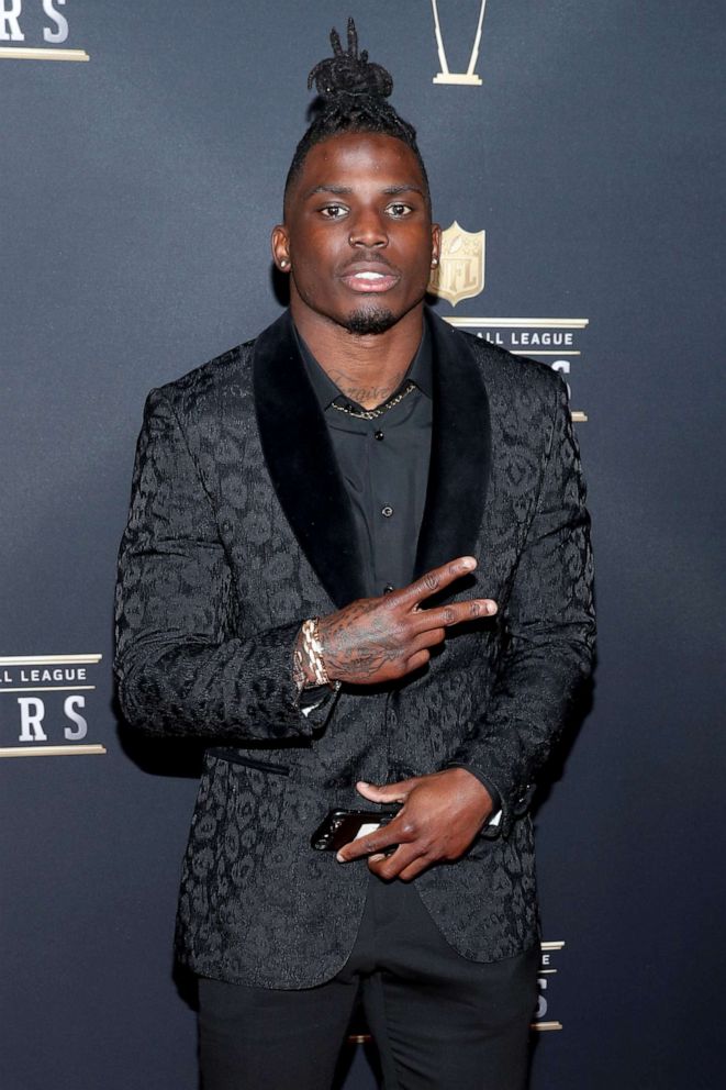 PHOTO: NFL Player Tyreek Hill attends the NFL Honors at University of Minnesota, Feb. 3, 2018, in Minneapolis, Minnesota.