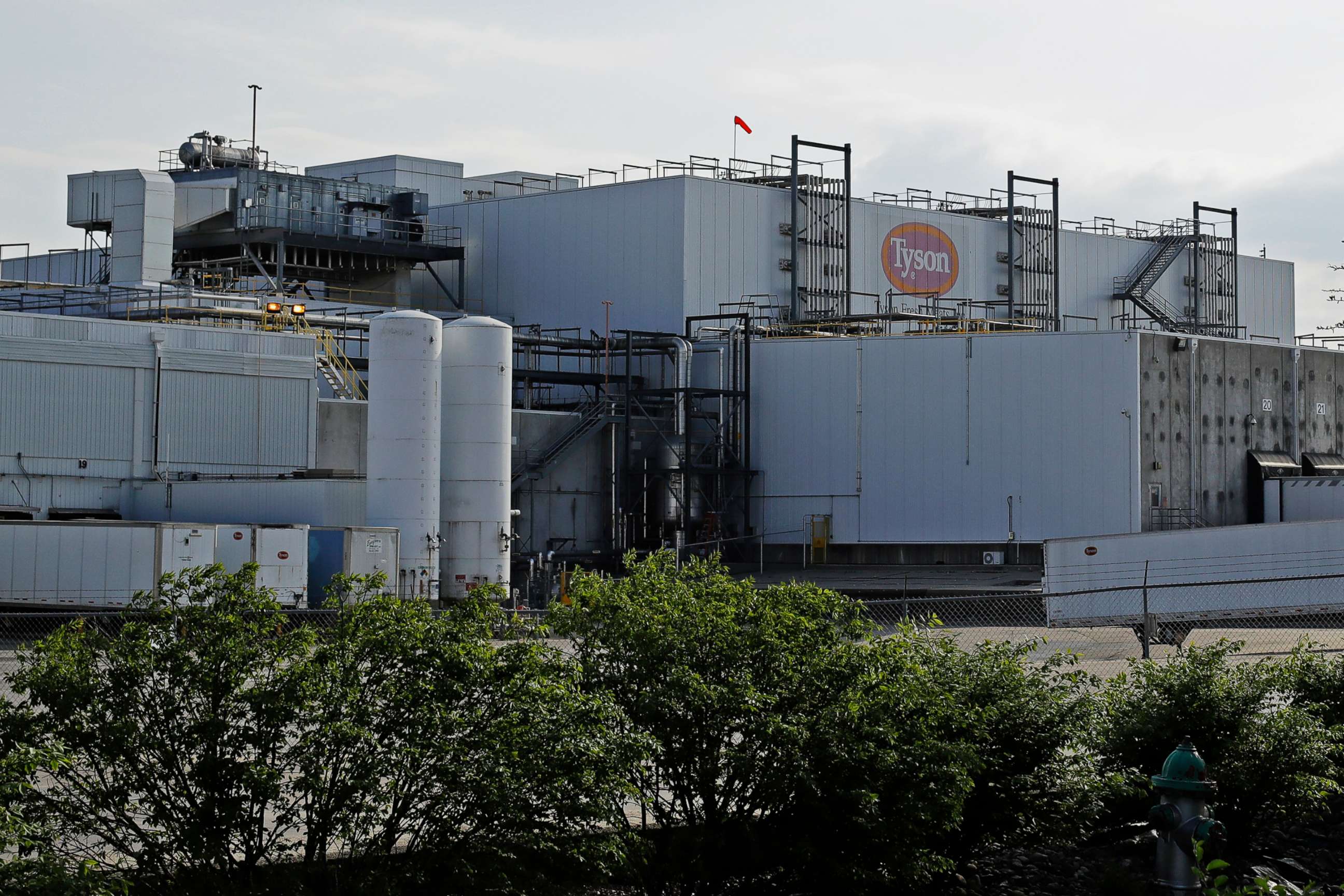 PHOTO: A Tyson Fresh Meats plant is seen April 27, 2020, in Emporia, Kan.