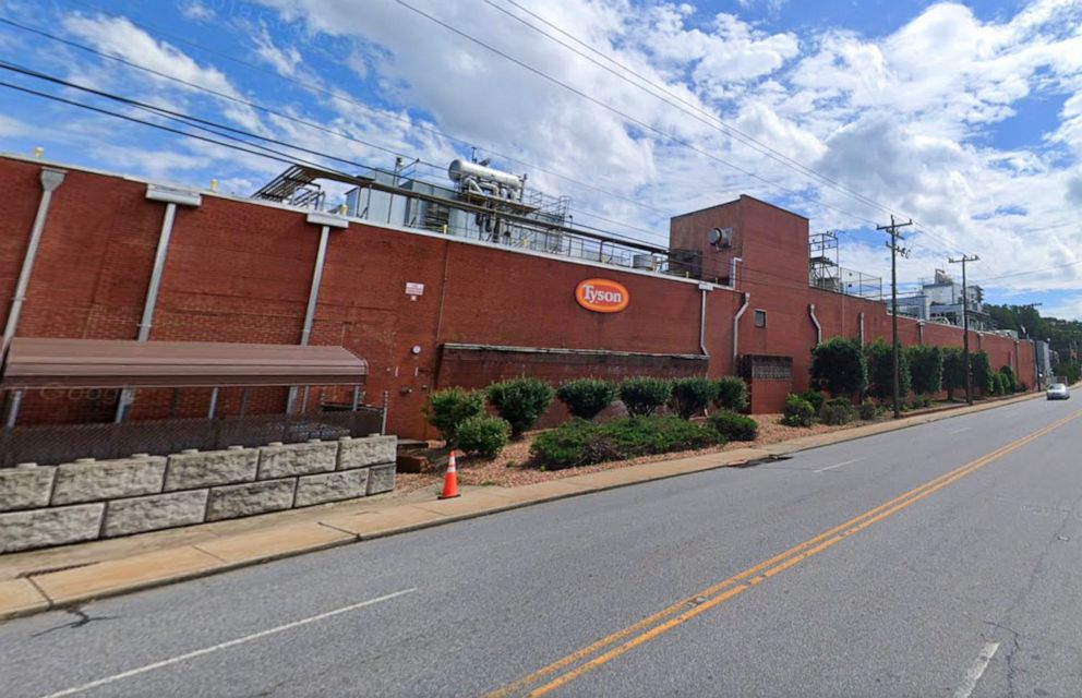 PHOTO: In this screen grab taken from Google Maps Street View, a Tyson plant in Wilksboro, N.C., is shown.