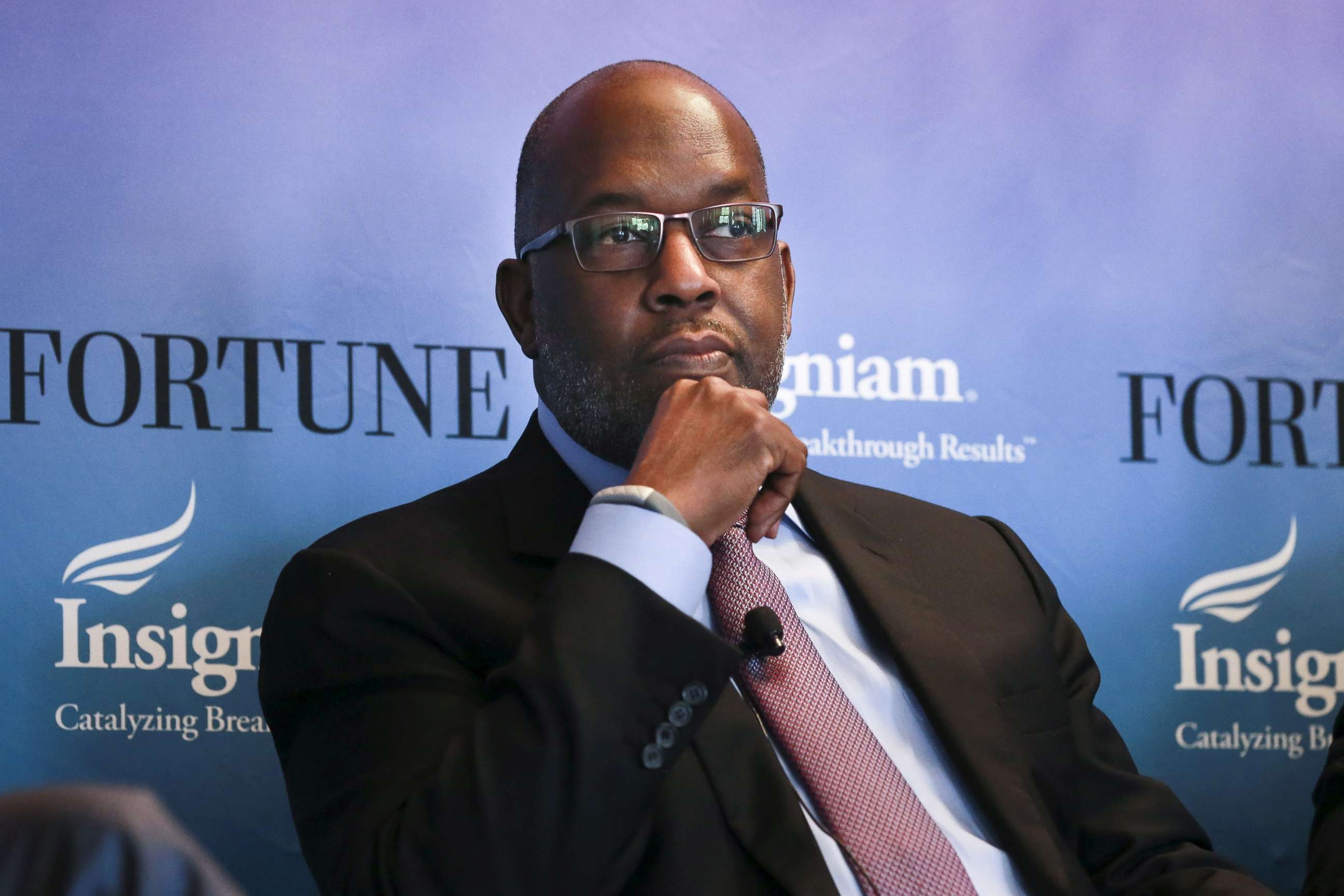 FILE PHOTO: Bernard Tyson, CEO of Kaiser Permanente, participates in a panel discussion at the 2015 Fortune Global Forum in San Francisco on Nov. 3, 2015. He died on Sunday, Nov. 10, 2019.