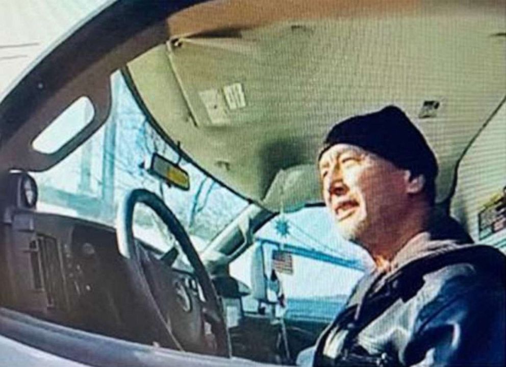 PHOTO: An image obtained by ABC News from an NYPD body camera of suspect Weng Sor in a U-Haul just before his arrest.