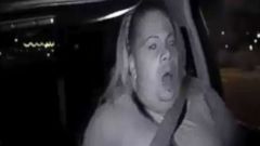 PHOTO: This file image made from video March 18, 2018, shows an interior view moments before an Uber SUV hit a woman in Tempe, Ariz.