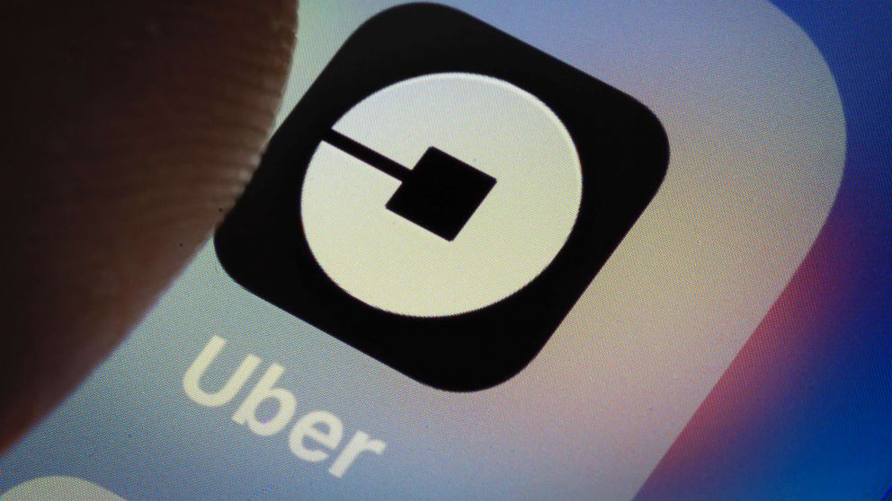 The Uber app is pictured in this stock photo, March 20, 2018.