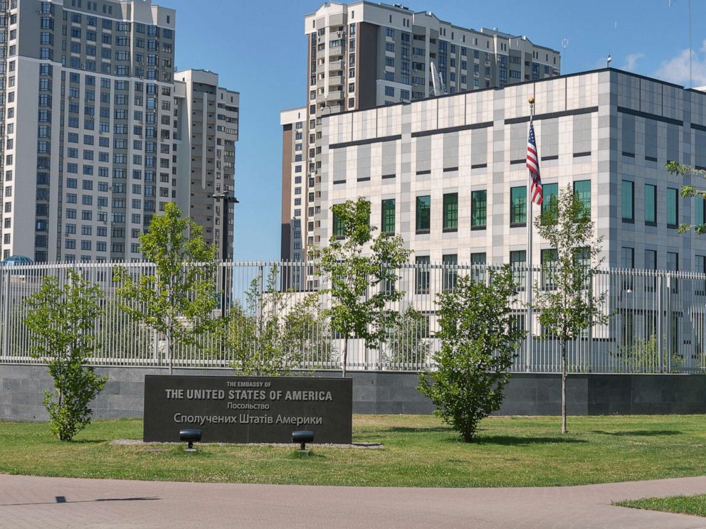 PHOTO: The Embassy of the United States of America in Kyiv, Ukraine, July 18, 2015.