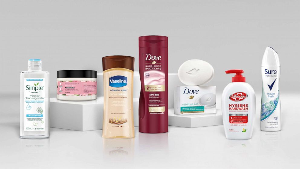 PHOTO: A 2021 handout illustration shows Unilever beauty products without the word 'normal' on its product packaging. Unilever/Handout via REUTERS  THIS IMAGE HAS BEEN SUPPLIED BY A THIRD PARTY. MANDATORY CREDIT. NO RESALES. NO ARCHIVES