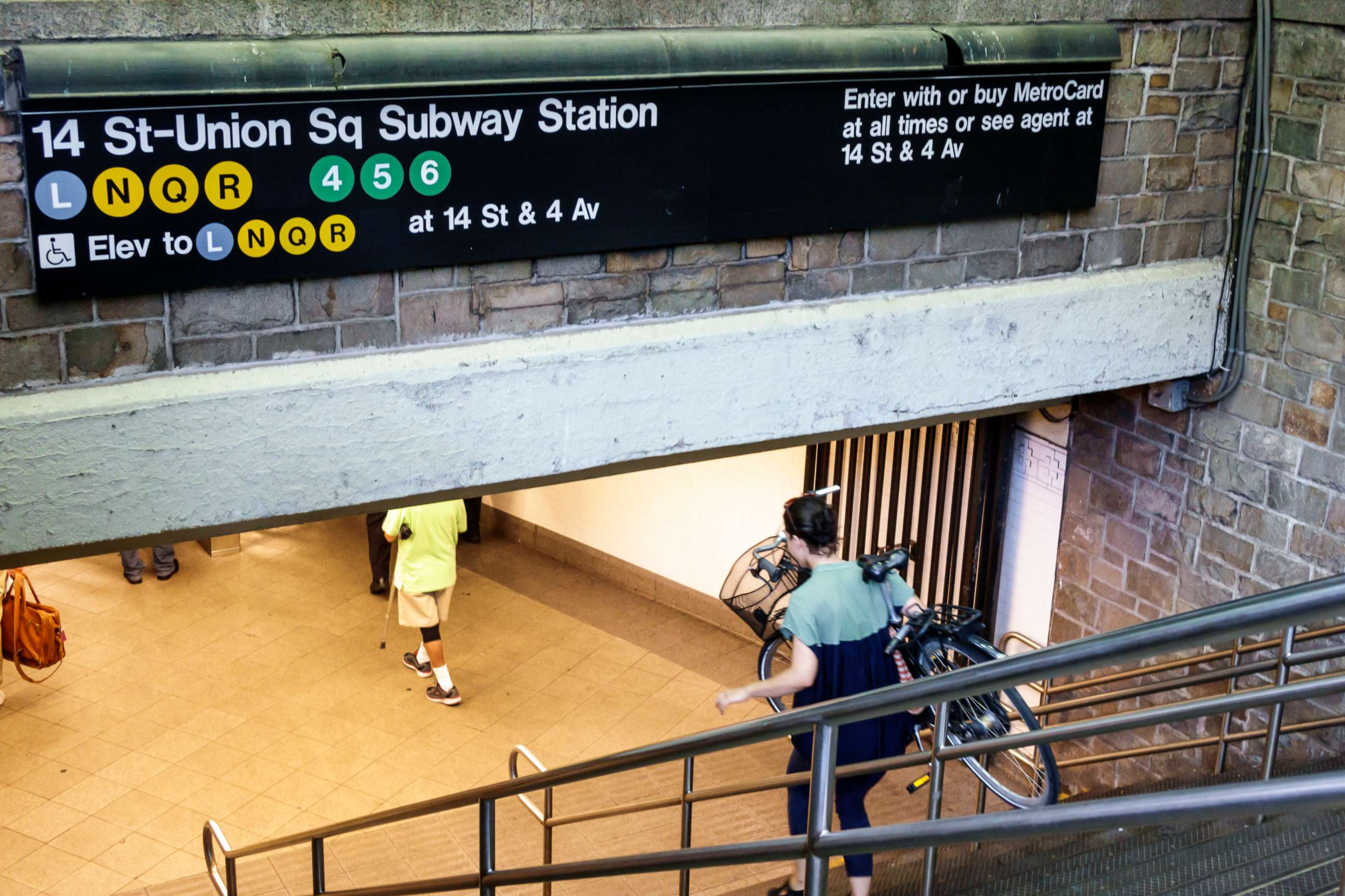 PHOTO: TThe 14th Street Union Square subway station entrance.