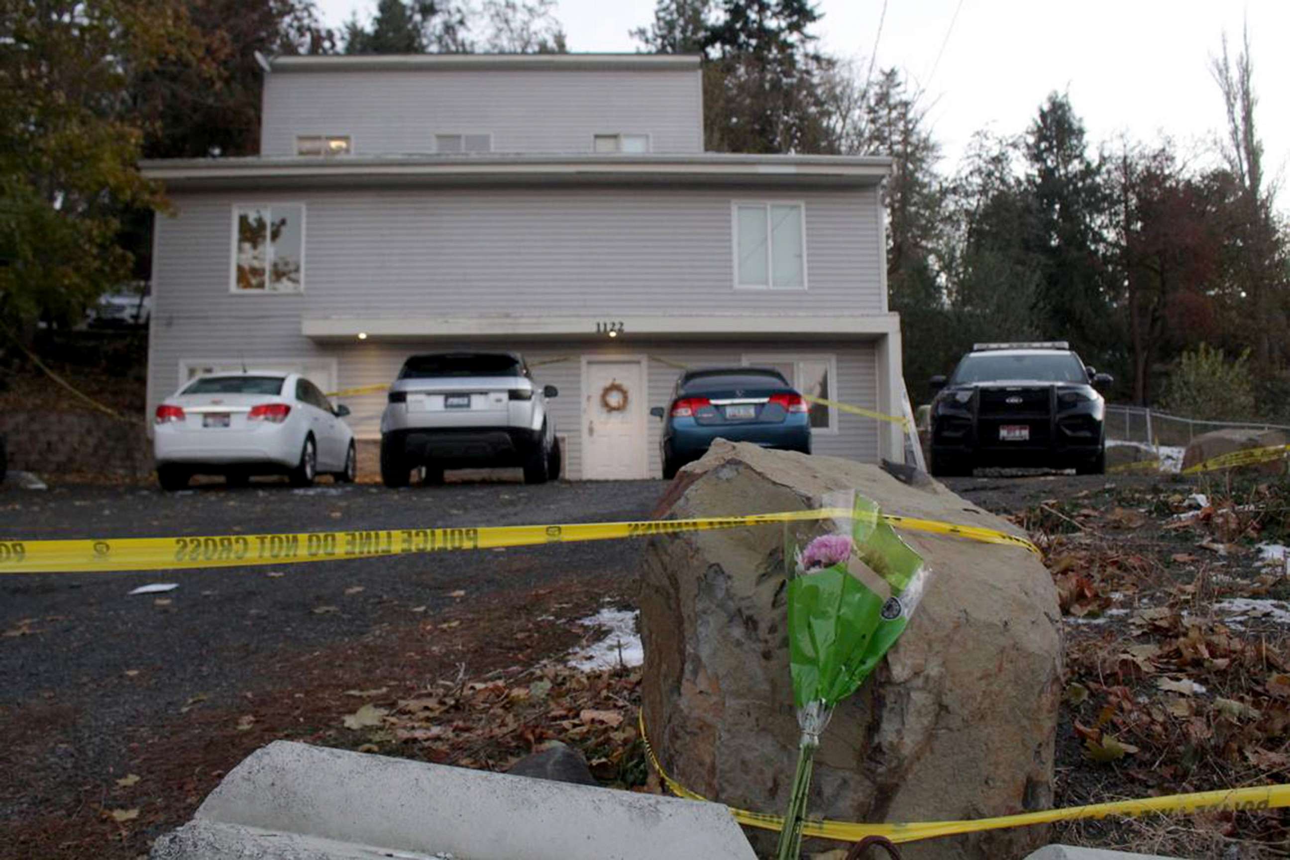PHOTO: In this Nov. 13, 2022, file photo, the home where four University of Idaho students were found dead, is shown in Moscow, Idaho.