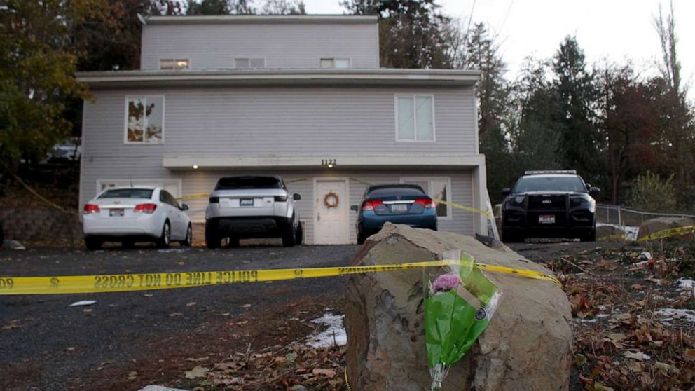 PHOTO: Home where four University of Idaho students were found dead, Nov. 13, 2022, in Moscow, Idaho.