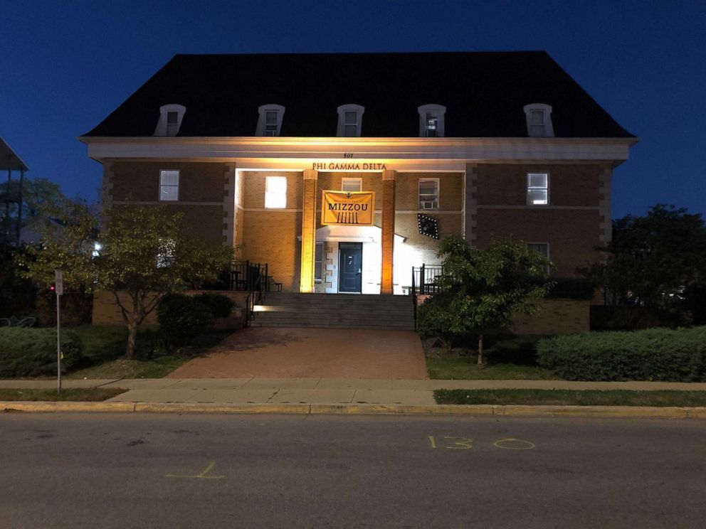 PHOTO: The house for the Phi Gamma Delta fraternity at the University of Missouri stands in Columbia, Mo.