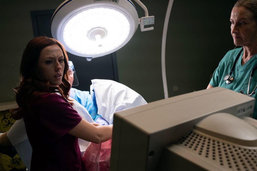 PHOTO: A scene from "Unplanned" starring Ashley Bratcher as former clinic director turned pro life advocate Abby Johnson