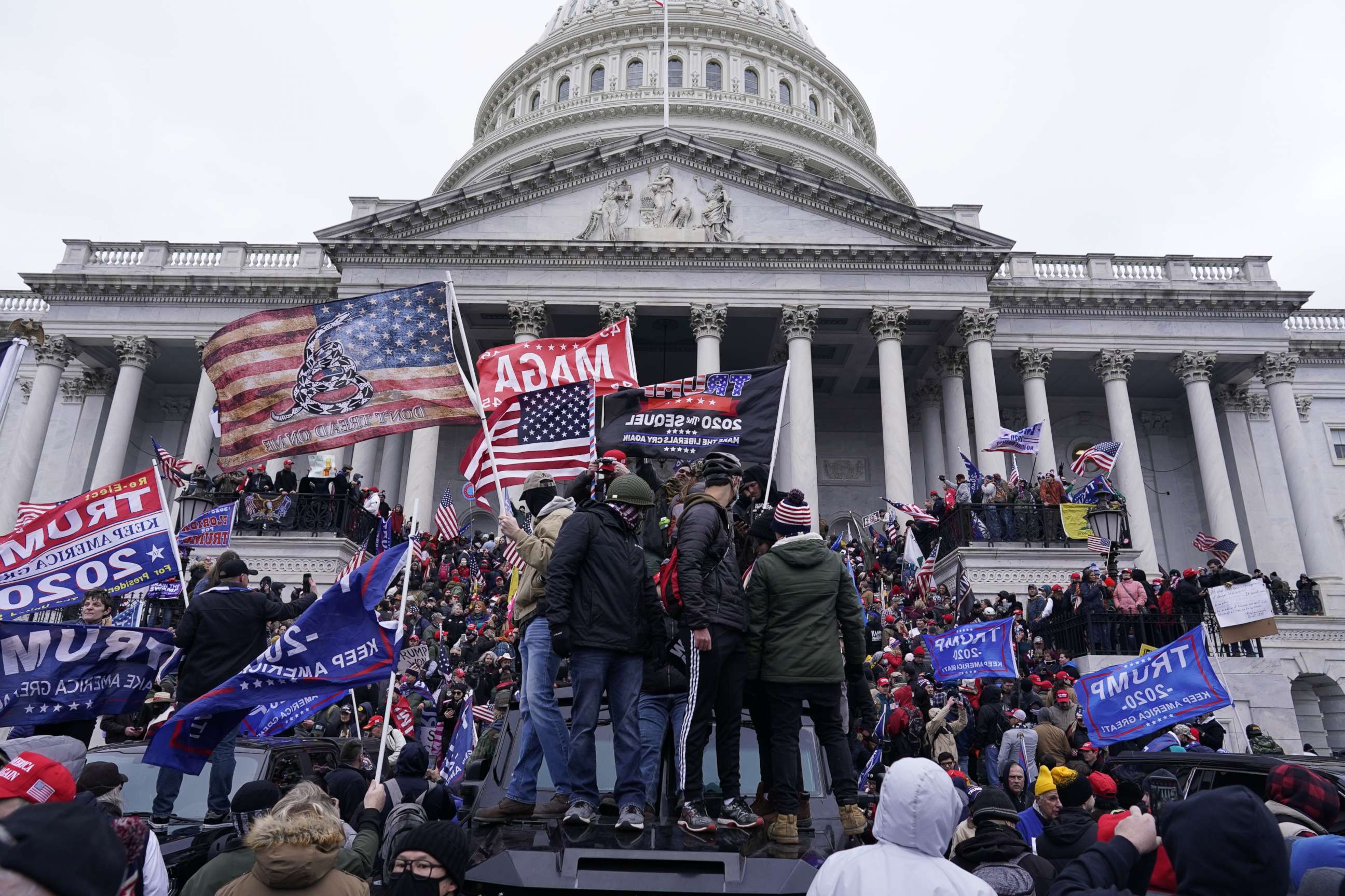 PHOTO: Supporters of President Trump storm the U.S. Capitol in Washington on Jan. 6, 2021.