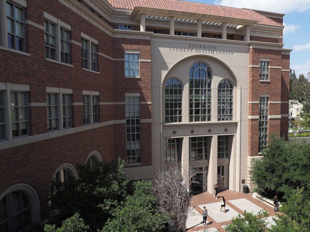 PHOTO: The entrance to the Engemann Student Health Center on the campus of the University of Southern California (USC) is seen in Los Angeles, on May 17, 2018.
