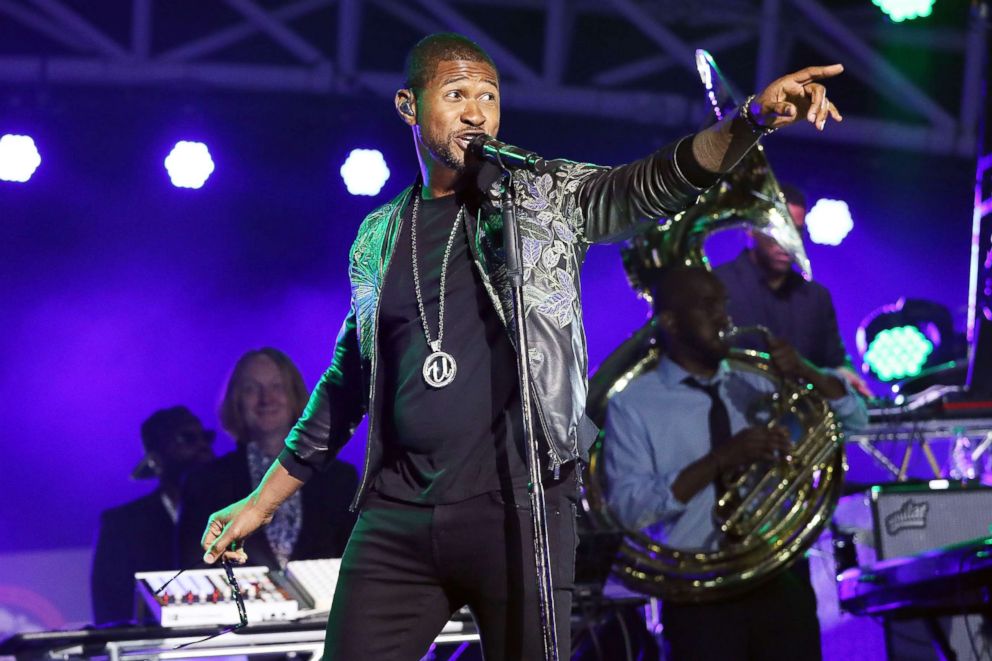 PHOTO: Usher performs during on April 27, 2018 in Montgomery, Ala.