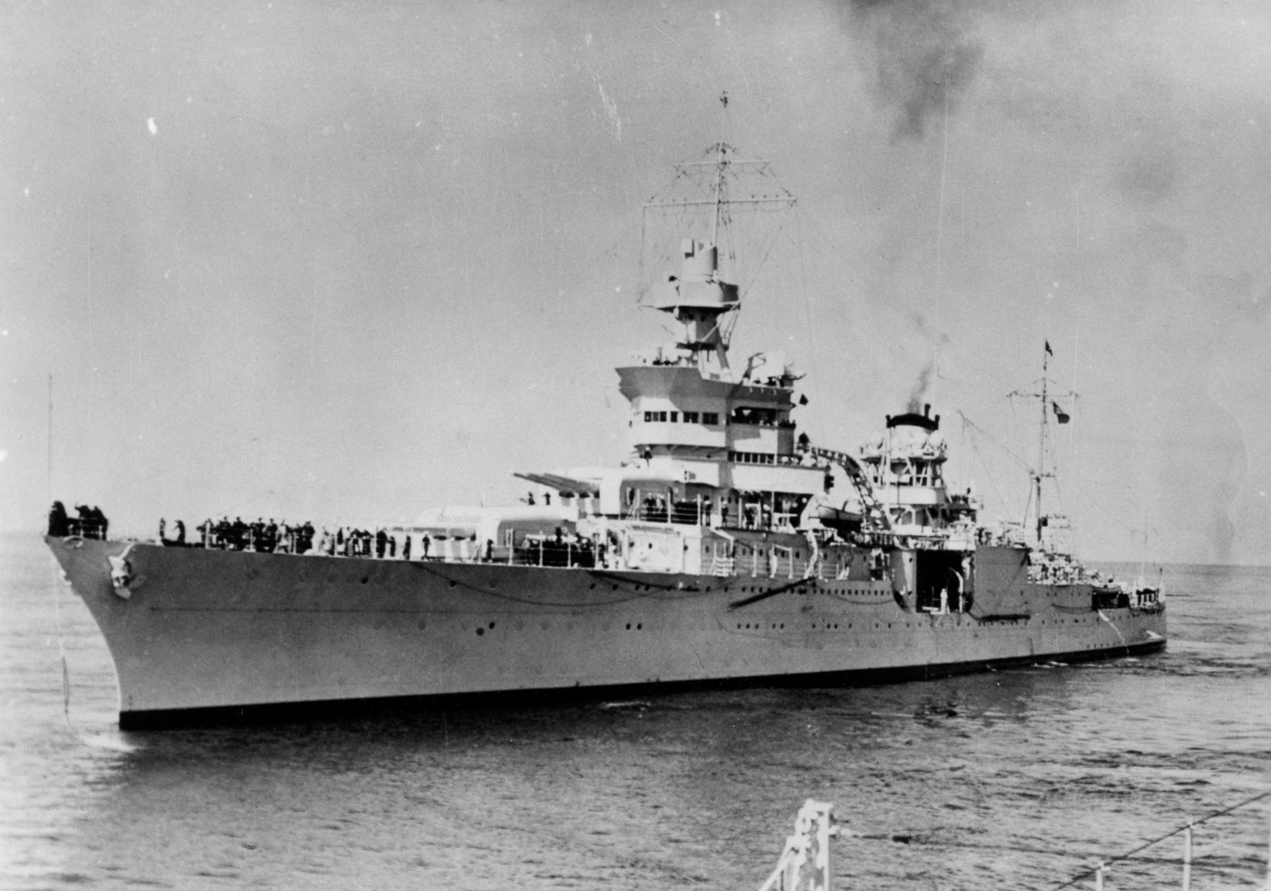 PHOTO: The USS Indianapolis, pictured in the 1940s, was a Navy cruiser active in the Pacific theater during World War II.