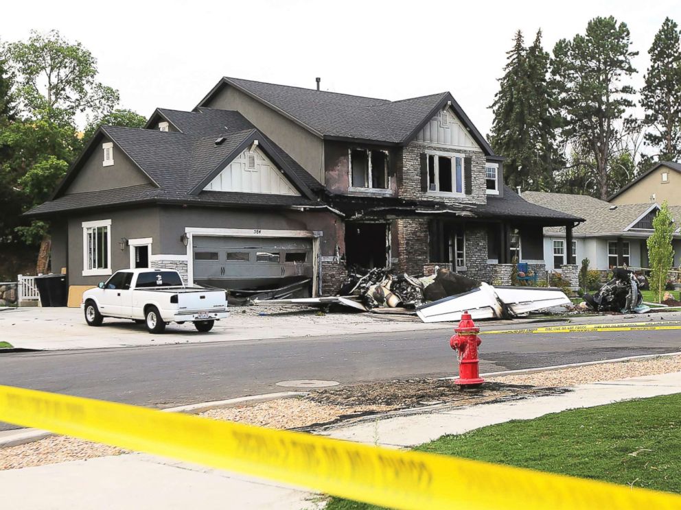 Hours After Domestic Violence Arrest Husband Crashes Stolen Plane Into His Own Home Where Wife