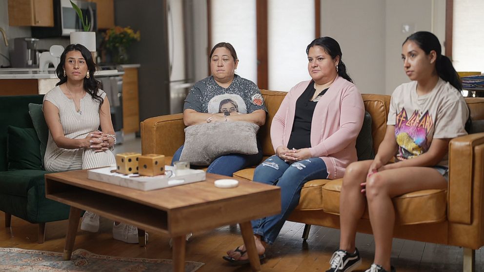 PHOTO: Ana Rodríguez, Veronica Mata, Gloria Cazares and Kimberly Rubio speak with Nightline.