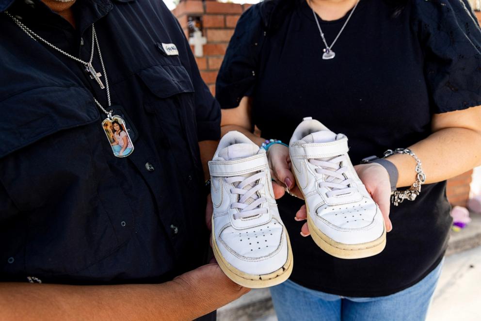 PHOTO: Many of the children who died in the Uvalde shooting could only be identified by the shoes they were wearing that day. 