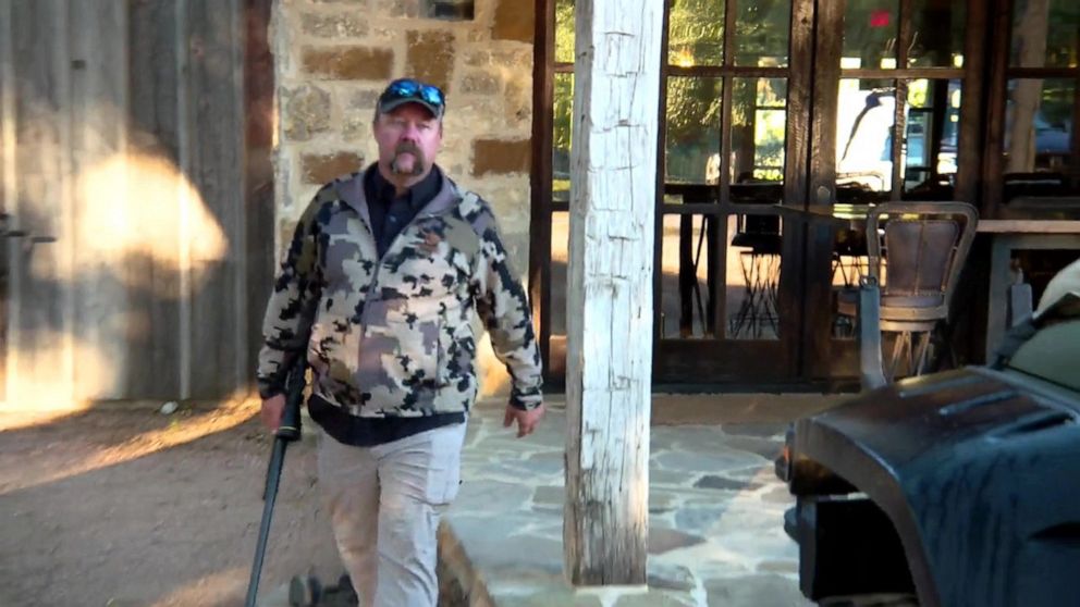 PHOTO: Jason Molitor, who owns an ox farm for hunting outside of Uvalde, told ABC News he opposes proposals to ban assault rifles.