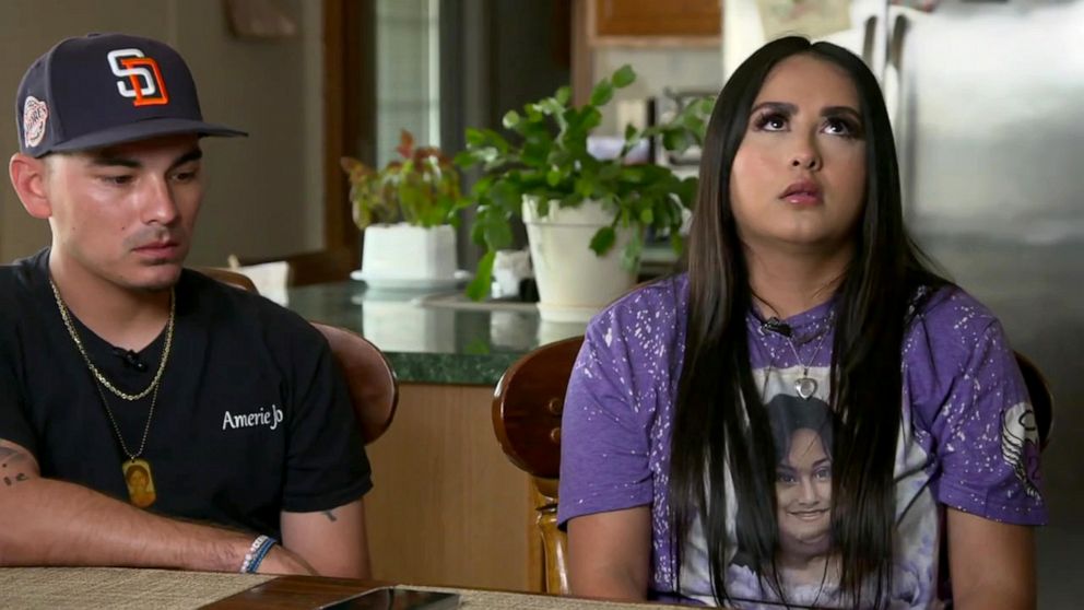 PHOTO: Angel and Kimberly Garza speak about their grief over the murder of their daughter Amerie Joe, who was killed in the Robb Elementary School shooting in Uvalde, Texas.