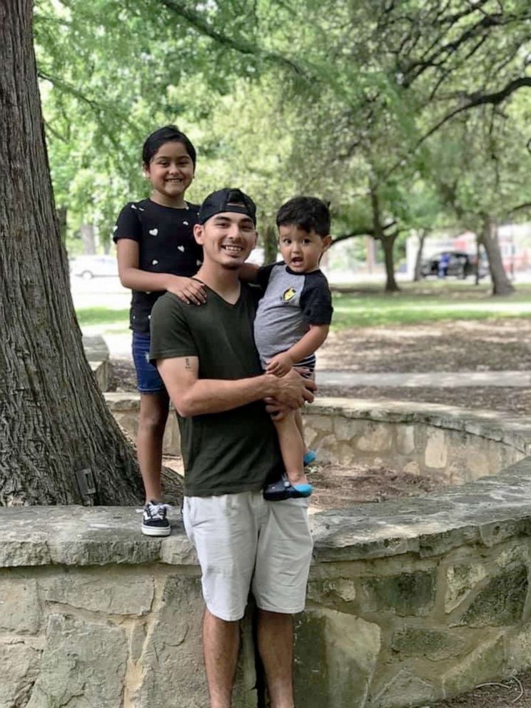 PHOTO: Amerie Jo Garza, one of the victims in the Robb Elementary school shootings in Uvalde, Texas, is seen with her step-father and brother in an undated family photo.