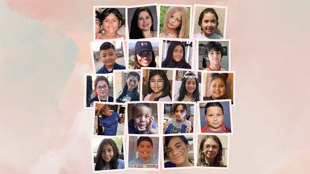 PHOTO: The 21 people who died on May 24, 2022 at Robb Elementary School in Uvalde, Texas, in a mass shooting.
