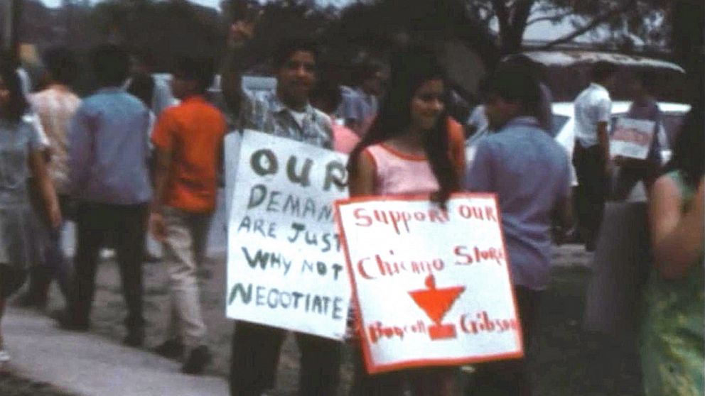 PHOTO: Uvalde students walked out of their classrooms in protest of the removal of a Latino teacher in the spring of 1970.