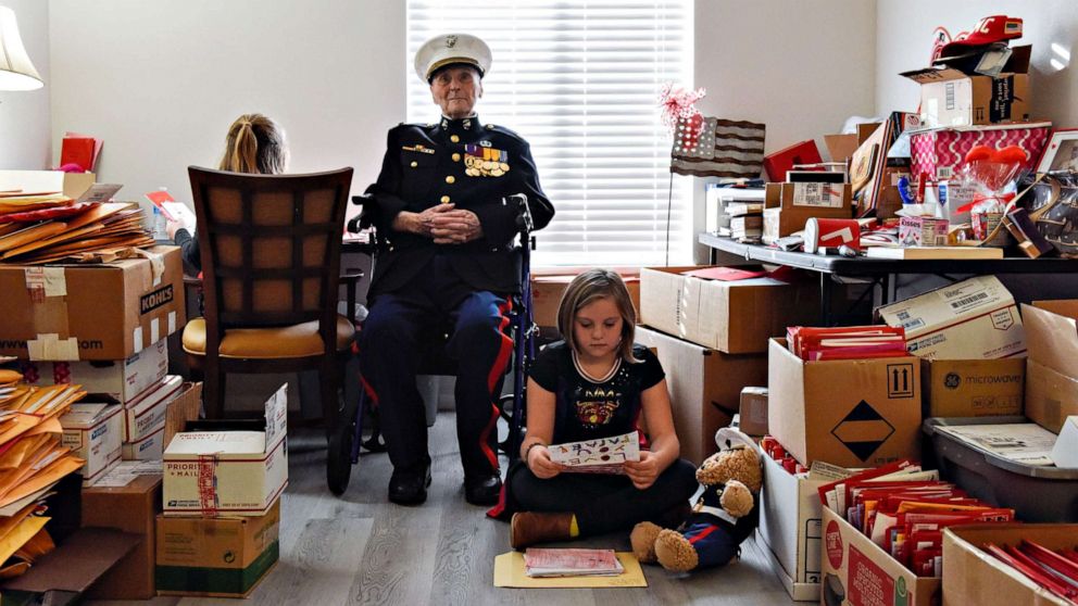 VIDEO: 104-year-old Marine gets Valentine’s Day cards from thousands