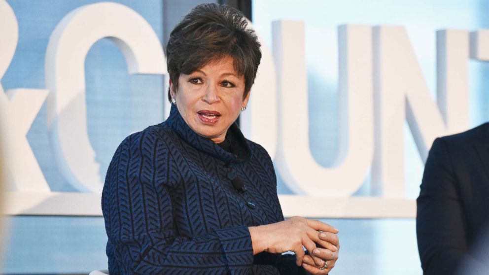 Valerie Jarrett speaks at an event at Hearst Tower on May 9, 2017 in New York.