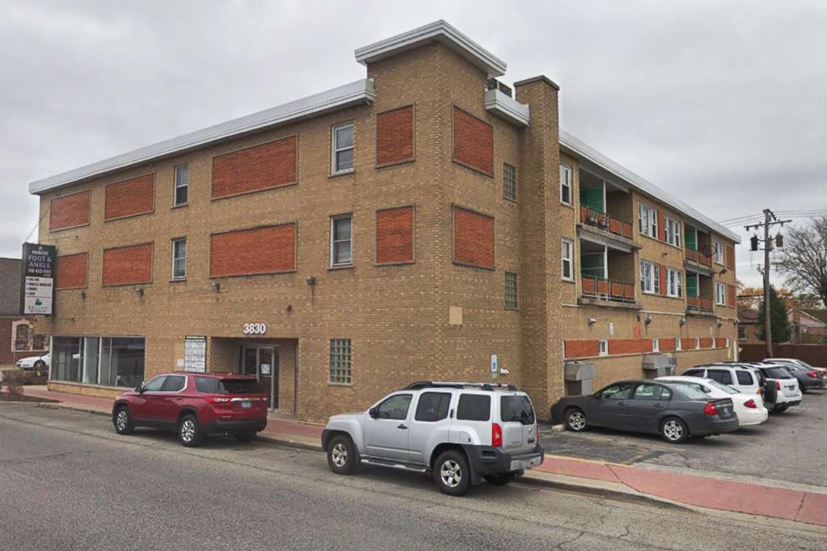 PHOTO: A Google Maps Street View photo shows the building where Van Koinis had a practice, standing in Evergreen Park, Il., November 2018.