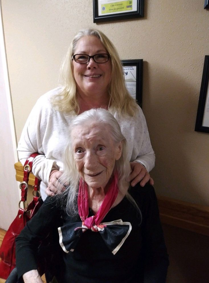 PHOTO: Vanessa Phelps and her mother at Life Care Center, Kirkland, Washington.