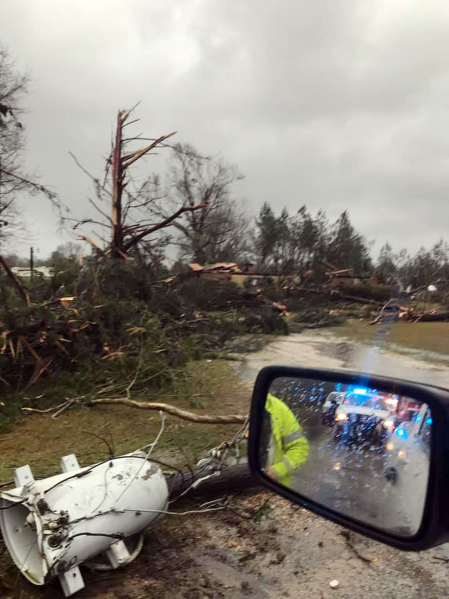 PHOTO: Storm damage is pictured in a photo posted to social media by the Vernon Parish Sheriff's Department, Dec. 16, 2019.