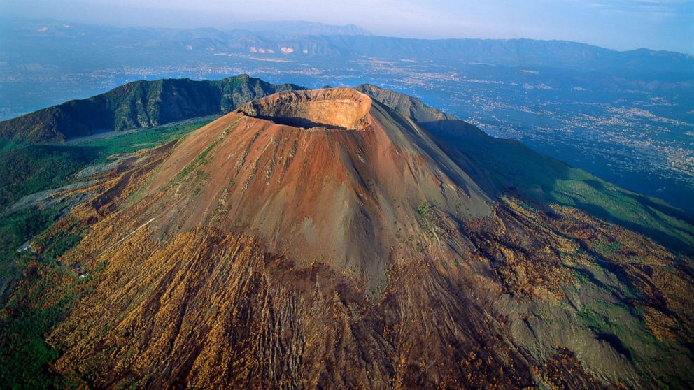 PHOTO: The volcano Mount Vesuvius is shown in Campania, Italy.