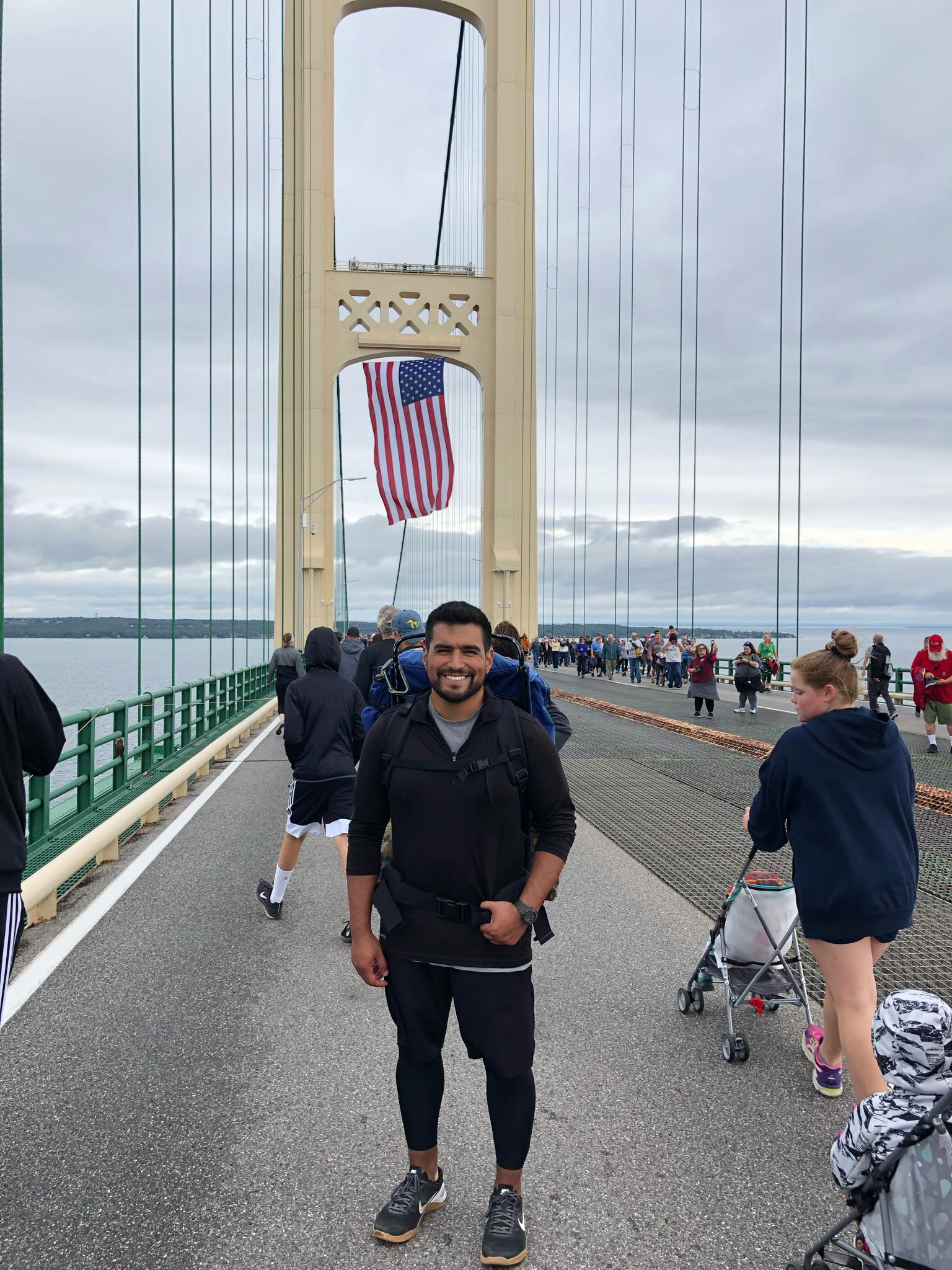 PHOTO: Travis Snyder walked 810 miles in 42 days to raise awareness for veteran suicide prevention.
