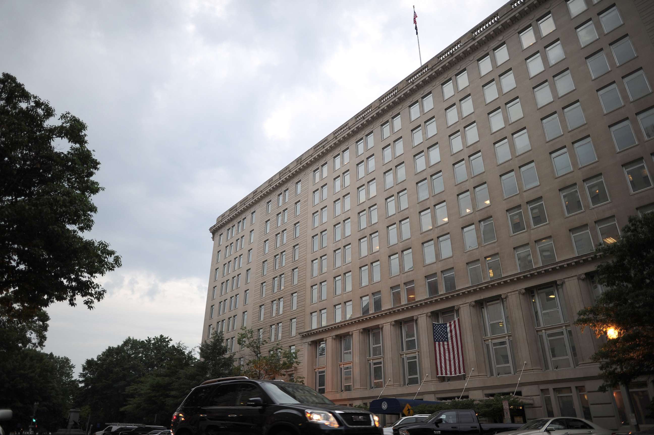 PHOTO: The United States Department of Veterans Affairs headquarters, May 28, 2014, in Washington, DC.