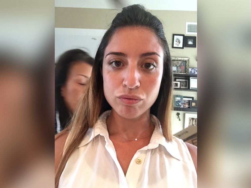 PHOTO: The last photo of Karina Vetrano at her Howard Beach home moments before leaving for a jog, Aug. 2, 2016, with her mother in the background.