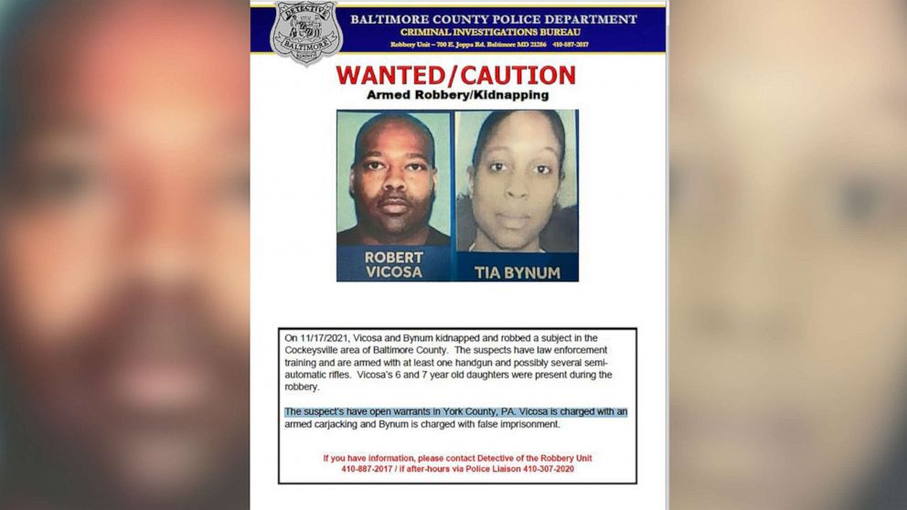 Former police officers wanted in carjacking and kidnapping, their chief urges them to surrender