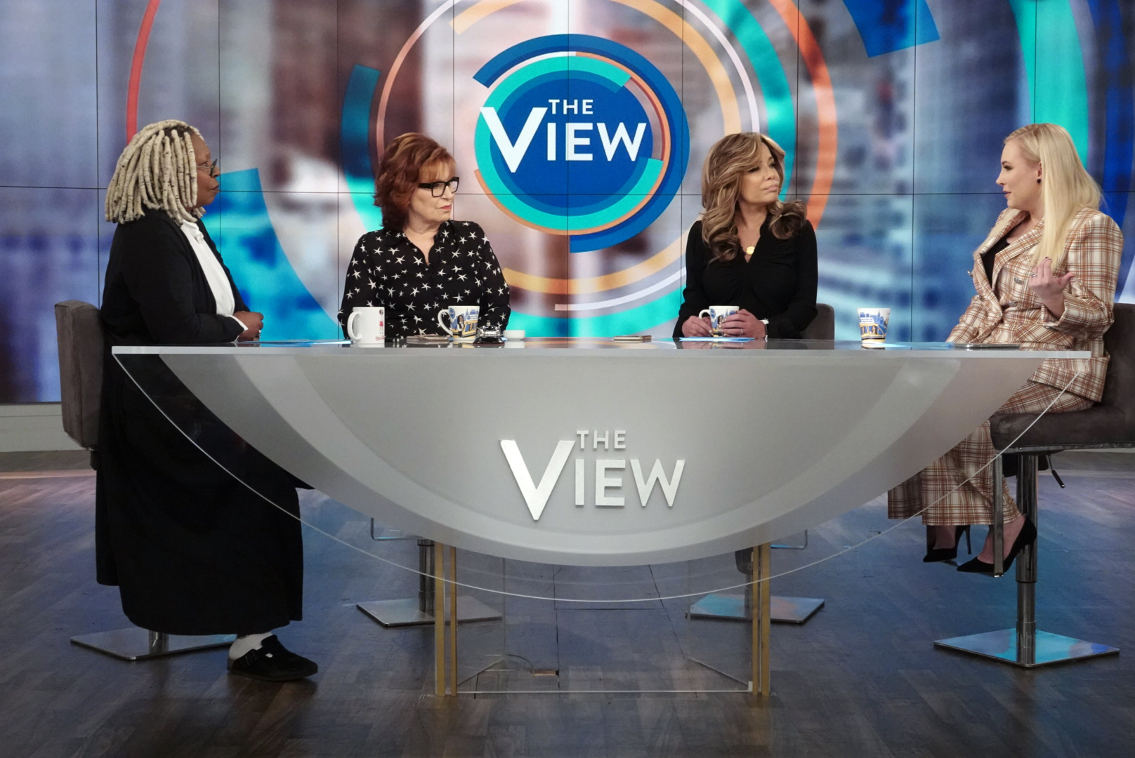 PHOTO: "The View" co-hosts discuss their takeaways of the final Democratic debate before Super Tuesday races, Feb. 26, 2020.