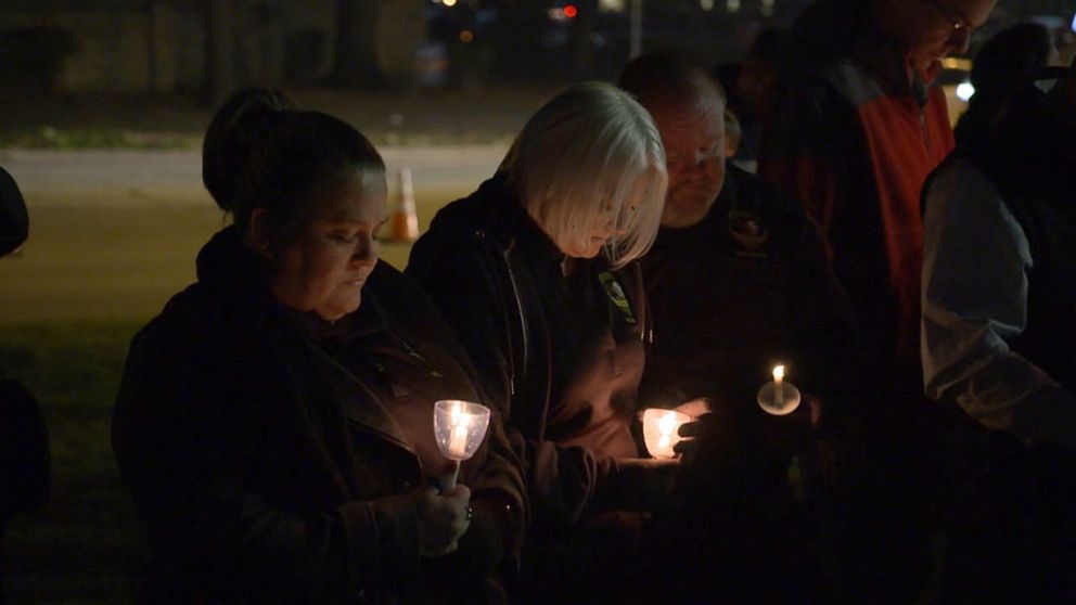 PHOTO: People gather at a vigil for missing Paighton Houston in Birmingham, Ala., Dec. 30, 2019. 