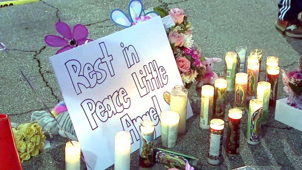 PHOTO: A makeshift memorial is set up for an unidentified girl found dead in Hacienda, Calif., March 7, 2019.