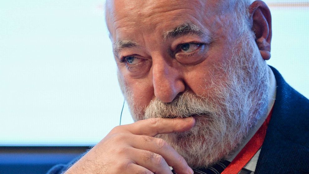 PHOTO: Viktor Vekselberg attends a session at the Eurasian Economic Forum, in Verona, Italy, Oct. 29, 2021.