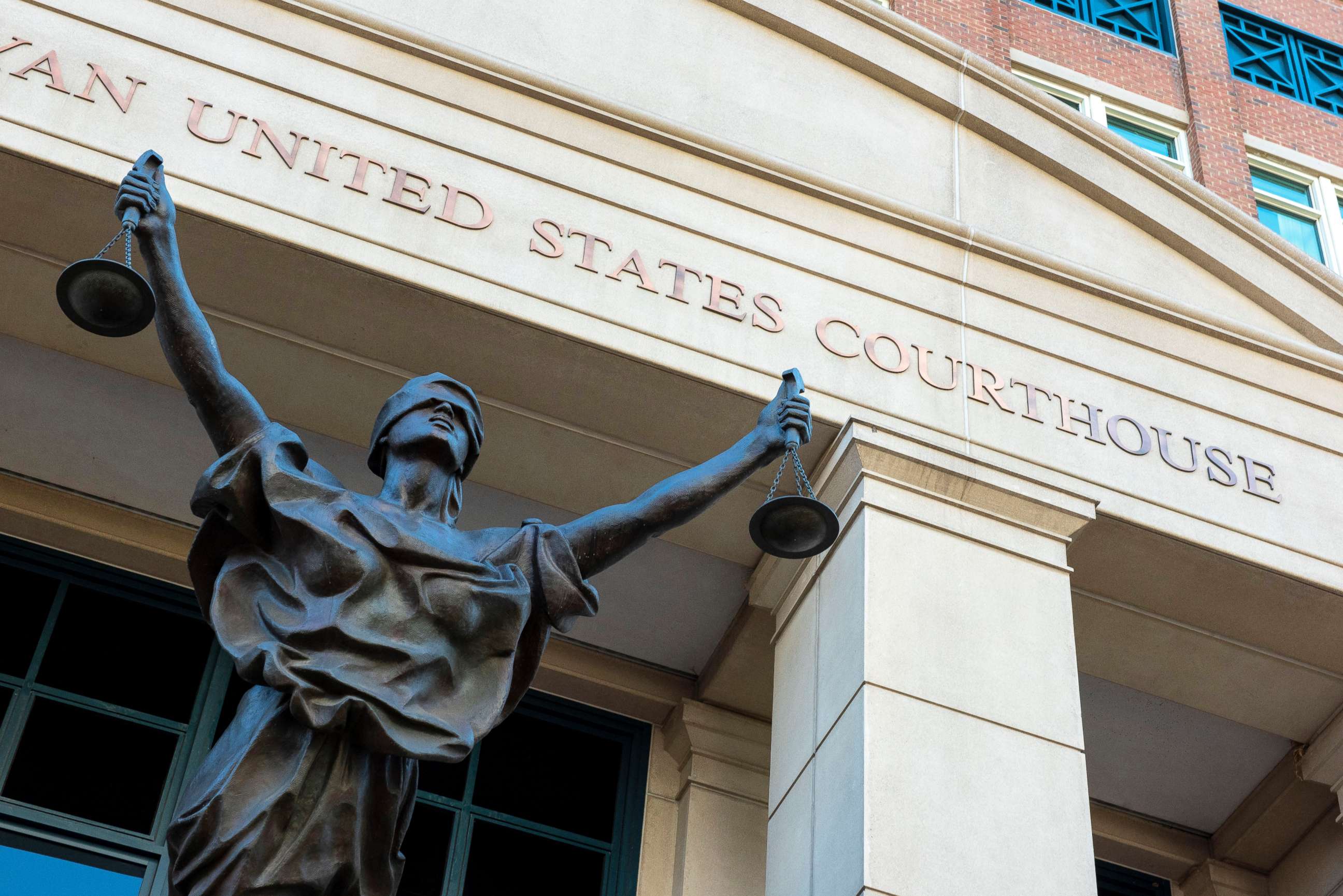PHOTO: The U.S. Courthouse is seen in Alexandria, Va., Sept. 2, 2021. 
