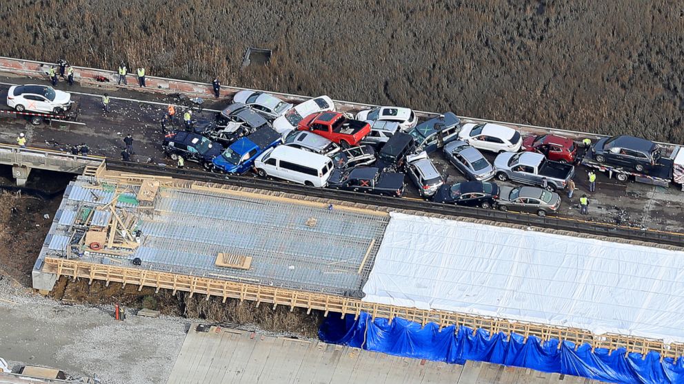 More than 50 people injured in 69-vehicle pileup on Virginia Interstate ...