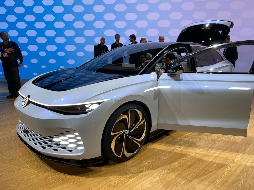 PHOTO: Volkswagen's VW I.D. Space Vizzion concept EV wagon is shown at the Los Angeles Auto Show on Nov. 20, 2019.